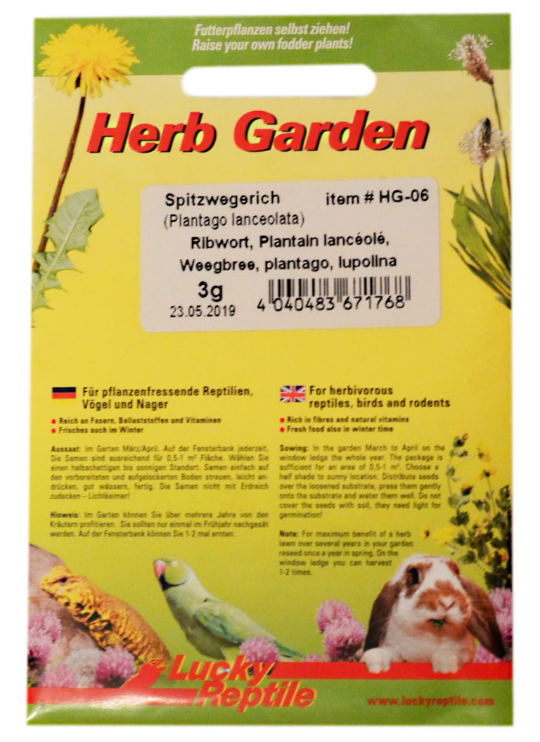 Mélange De Graines Herb Garden D’automne Pour Reptiles – 2 G, Herbes Sauvages Digestes, Tortues, Iguanes - 2