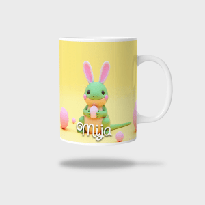 Kubek ceramiczny biały z nadrukiem 330ml JASZCZURKA