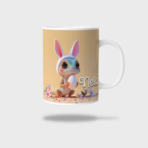 Kubek ceramiczny biały z nadrukiem 330ml JASZCZURKA