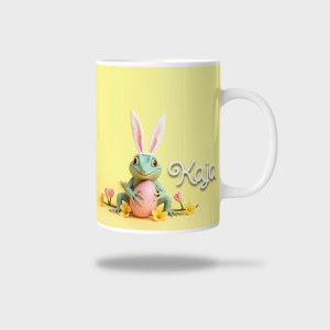 Kubek ceramiczny biały z nadrukiem 330ml JASZCZURKA