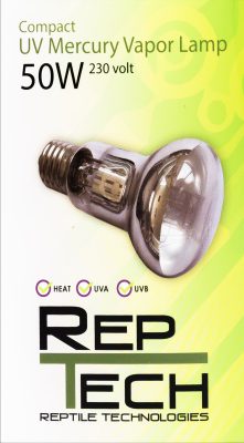 REPTECH Żarówka rtęciowa mini MVL 50W UV 3w1
